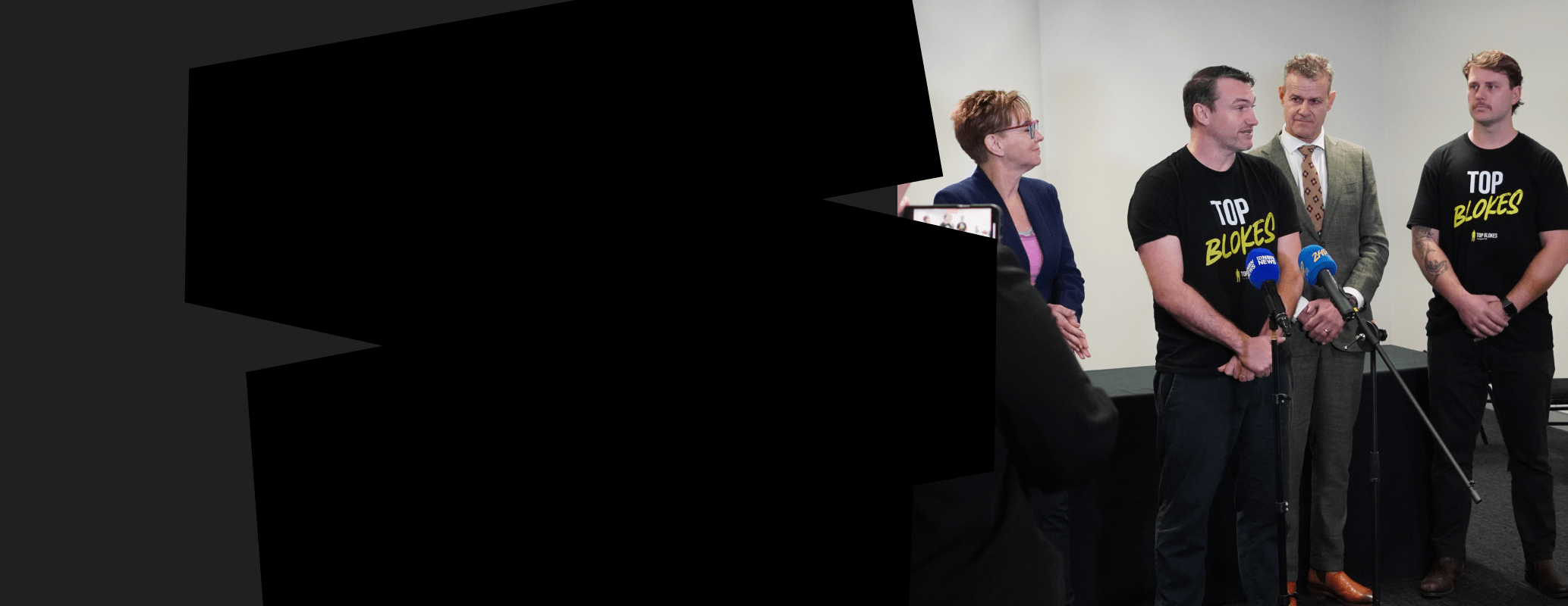 Minister for Domestic Violence and Sexual Assault with Dan and Aaron